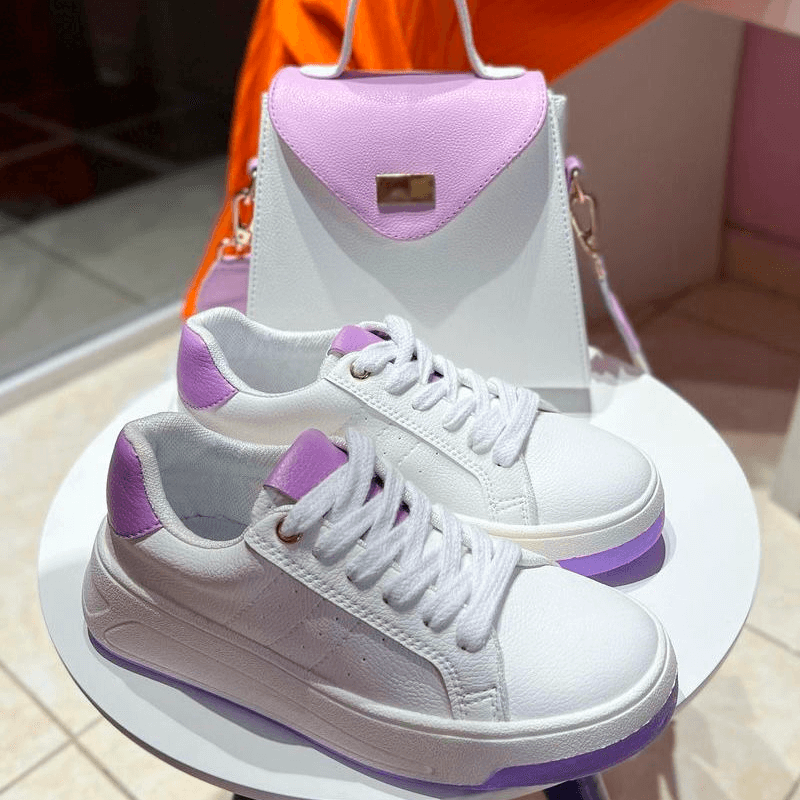 Tenis Celeste Orange - Purple | calzadomyp